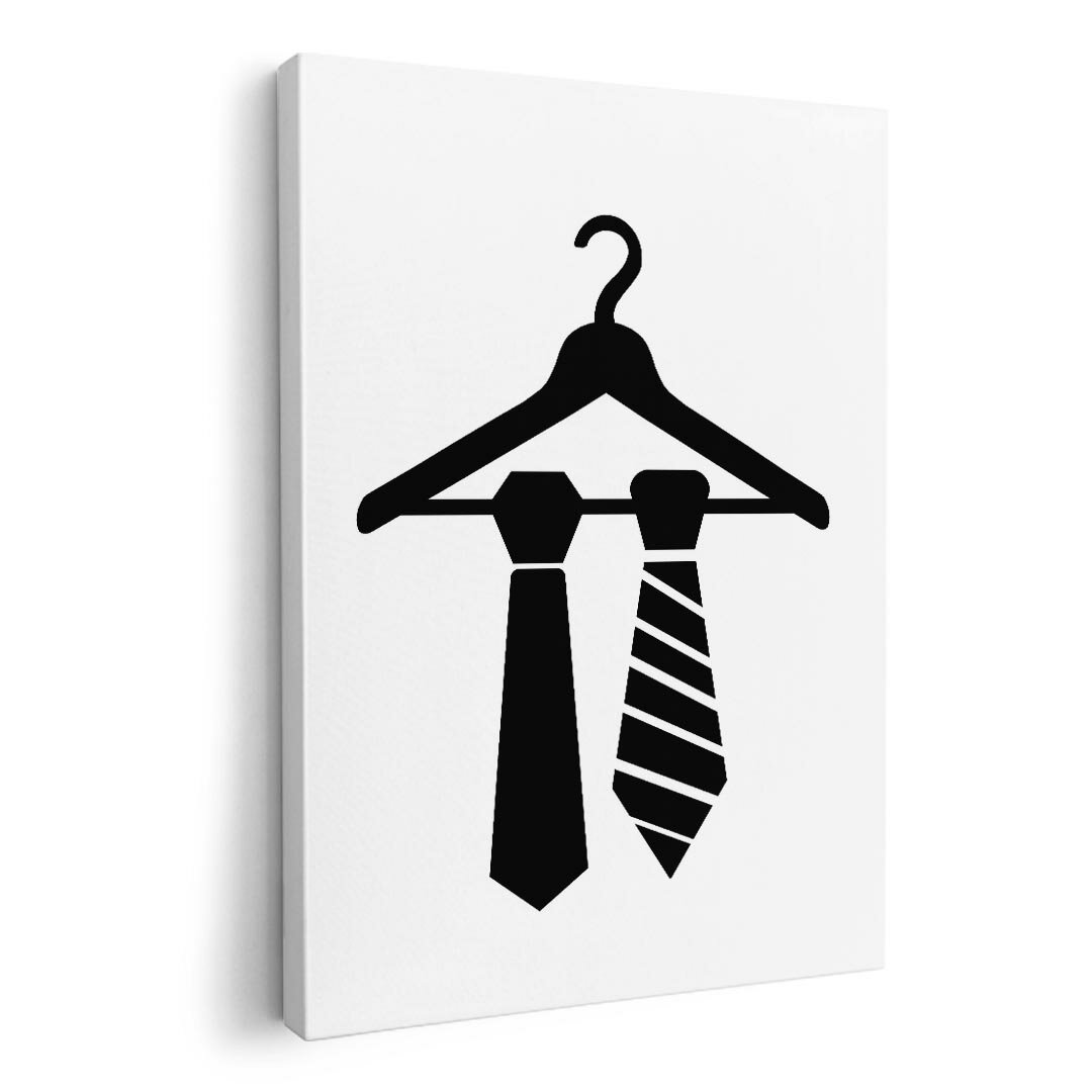 アートパネル 絵 絵画 飾り 選べるサイズ 420×594 mm A2 モダン 玄関 写真 フォト インテリア おしゃれ 015542 ネクタイ ハンガー モノクロ
