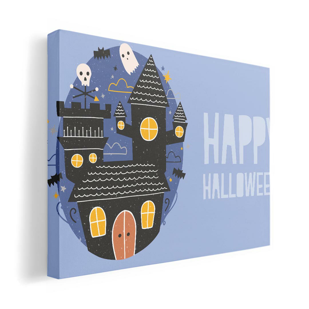 アートパネル 絵 絵画 飾り 選べるサイズ 420×594 mm A2 モダン 玄関 写真 フォト インテリア おしゃれ 016148 ハロウィン　おばけ　こうもり