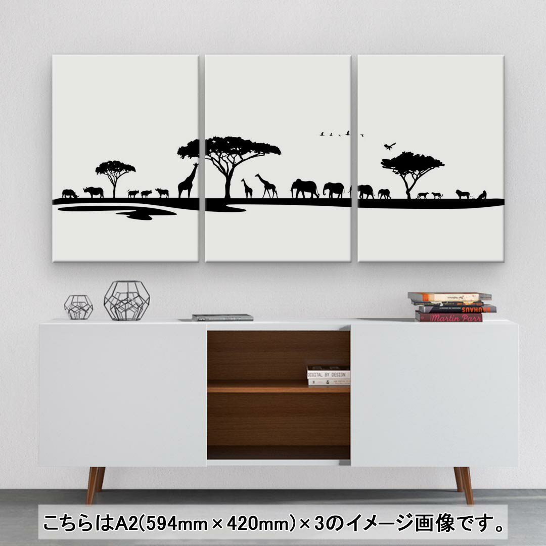 �����ȥѥͥ� 3Ϣ 3�祻�å� �� ���� ���� igsticker 594mmx420mm A2 �ե��� �ɳݤ� ���� ����ƥꥢ ������� 009754 ưʪ�����ե��ꡡ��Υ���