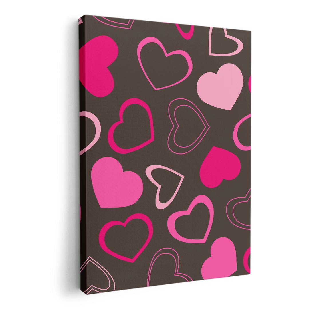 アートパネル 絵 絵画 飾り 選べるサイズ 420×297 mm A3 モダン 玄関 写真 フォト インテリア おしゃれ 000083 ハート　柄