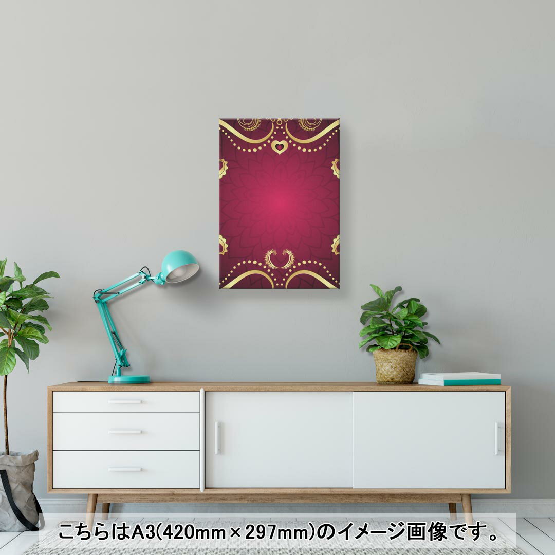 アートパネル 絵 絵画 飾り 選べるサイズ 420×297 mm A3 モダン 玄関 写真 フォト インテリア おしゃれ 001059 模様　蓮 2