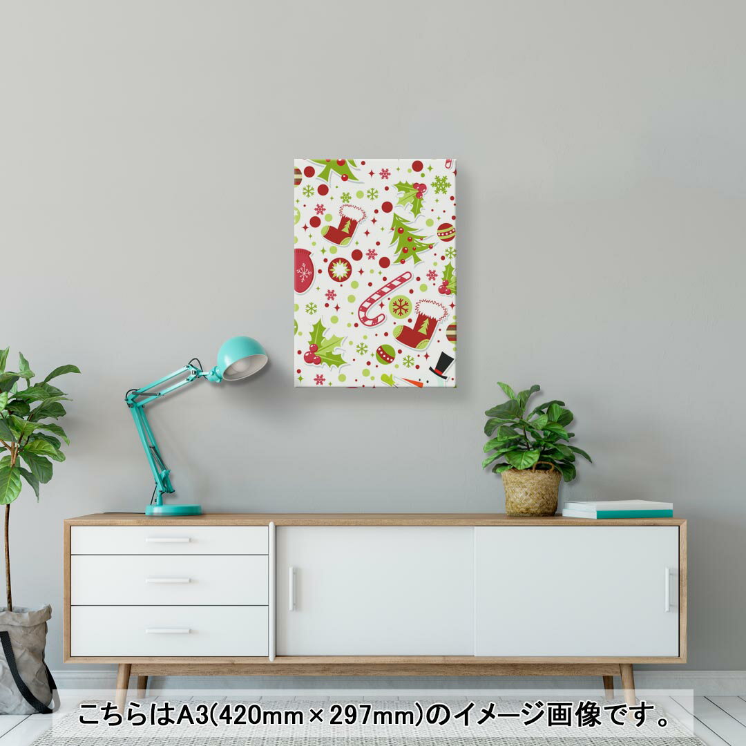 アートパネル 絵 絵画 飾り 選べるサイズ 420×297 mm A3 モダン 玄関 写真 フォト インテリア おしゃれ 003414 クリスマス　冬　カラフル