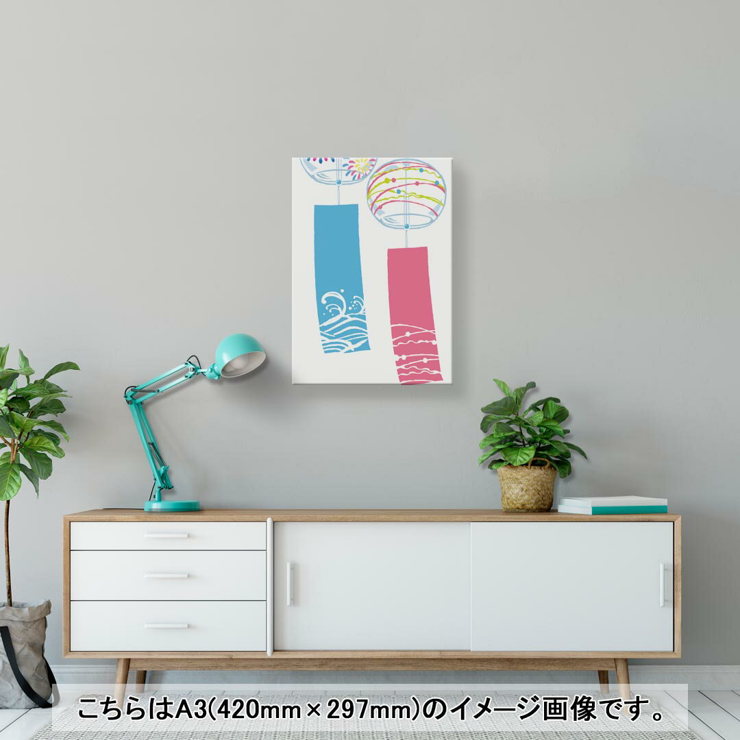 アートパネル 絵 絵画 飾り 選べるサイズ 420×297 mm A3 モダン 玄関 写真 フォト インテリア おしゃれ 013806 夏　風鈴 2