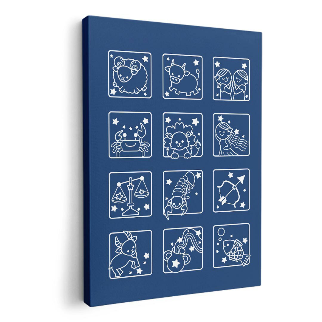 アートパネル 絵 絵画 飾り 選べるサイズ 420×297 mm A3 モダン 玄関 写真 フォト インテリア おしゃれ 003354 星座　イラスト　キャラクター