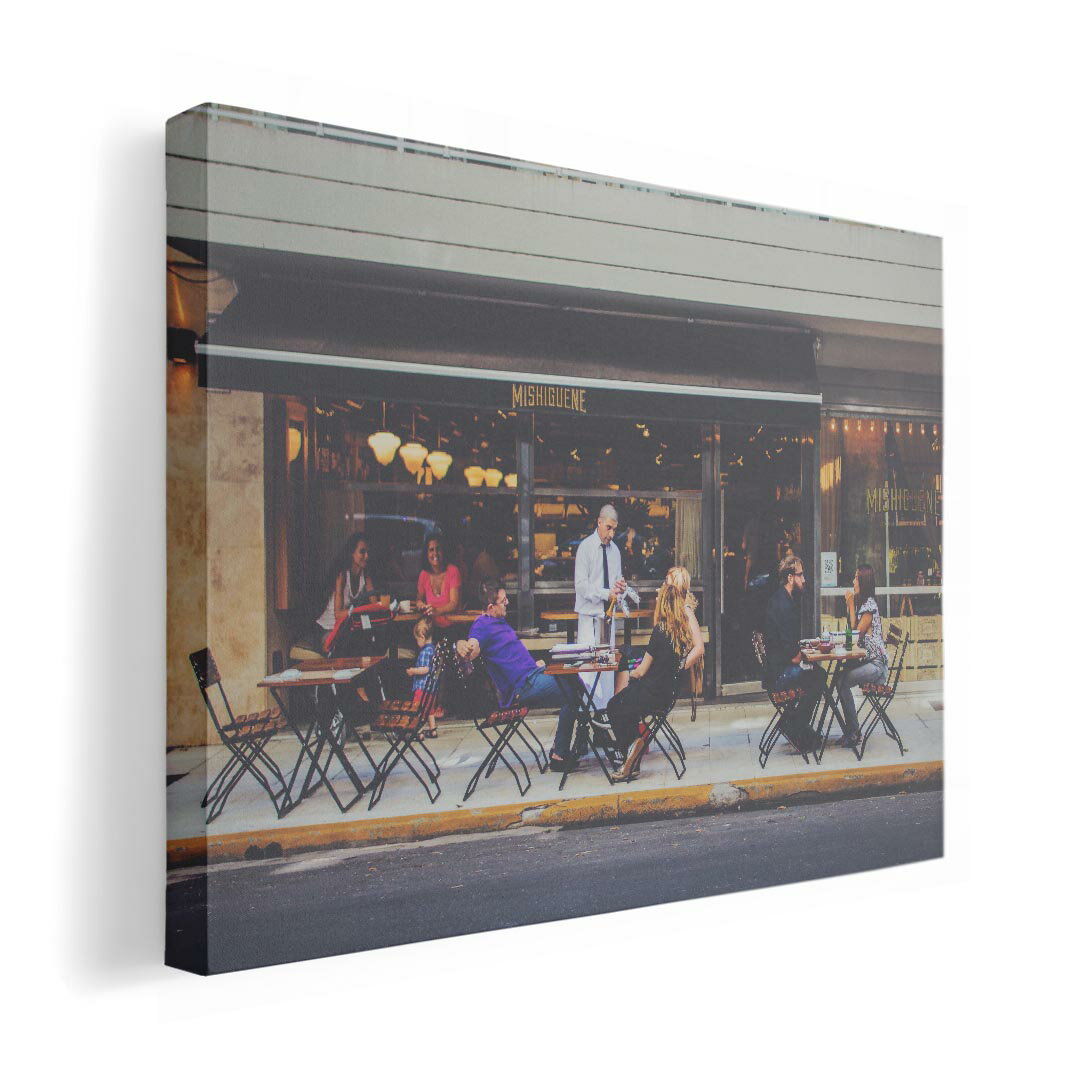 アートパネル 絵 絵画 飾り 選べるサイズ 420×297 mm A3 モダン 玄関 写真 フォト インテリア おしゃれ 023633 カフェ　写真　人物