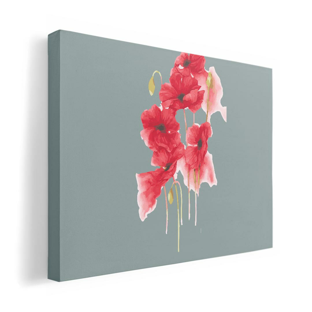 アートパネル 絵 絵画 飾り 選べるサイズ 420×297 mm A3 モダン 玄関 写真 フォト インテリア おしゃれ 023953 花　イラスト