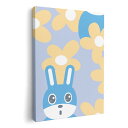 アートパネル 絵 絵画 飾り 選べるサイズ 420×297 mm A3 モダン 玄関 写真 フォト インテリア おしゃれ 004269 うさぎ 動物 花