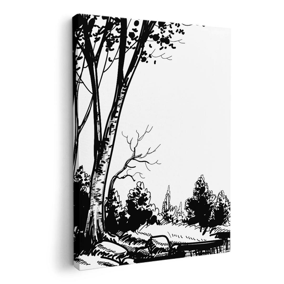 アートパネル 絵 絵画 飾り 選べるサイズ 420×297 mm A3 モダン 玄関 写真 フォト インテリア おしゃれ 005859 イラスト　森