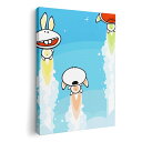 アートパネル 絵 絵画 飾り 選べるサイズ 420×297 mm A3 モダン 玄関 写真 フォト インテリア おしゃれ 006086 兎 イラスト うさぎ