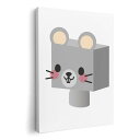 アートパネル 絵 絵画 飾り 選べるサイズ 420×297 mm A3 モダン 玄関 写真 フォト インテリア おしゃれ 007139 ねずみ キャラクター