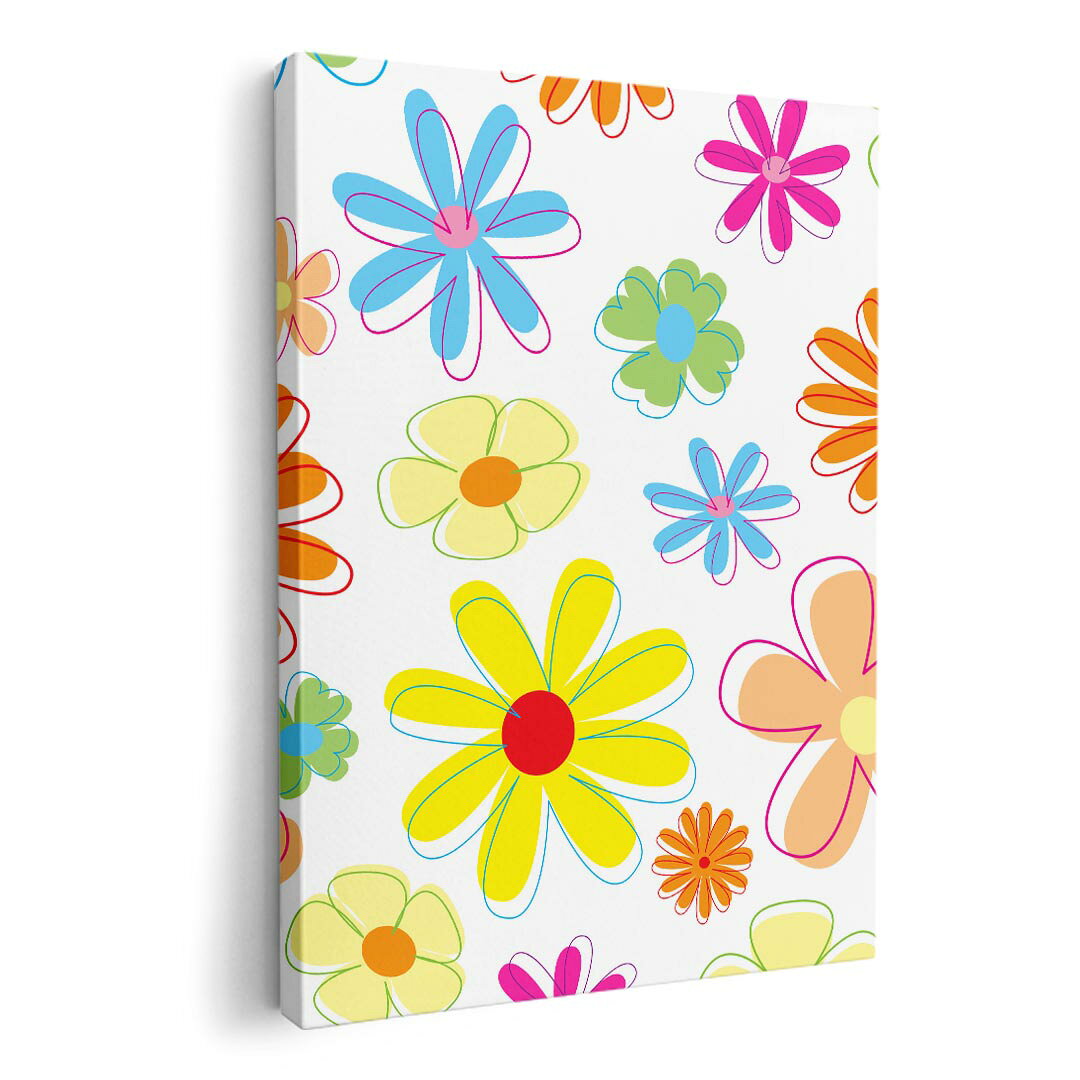 アートパネル 絵 絵画 飾り 選べるサイズ 420×297 mm A3 モダン 玄関 写真 フォト インテリア おしゃれ 007632 花　フラワー　カラフル　模様