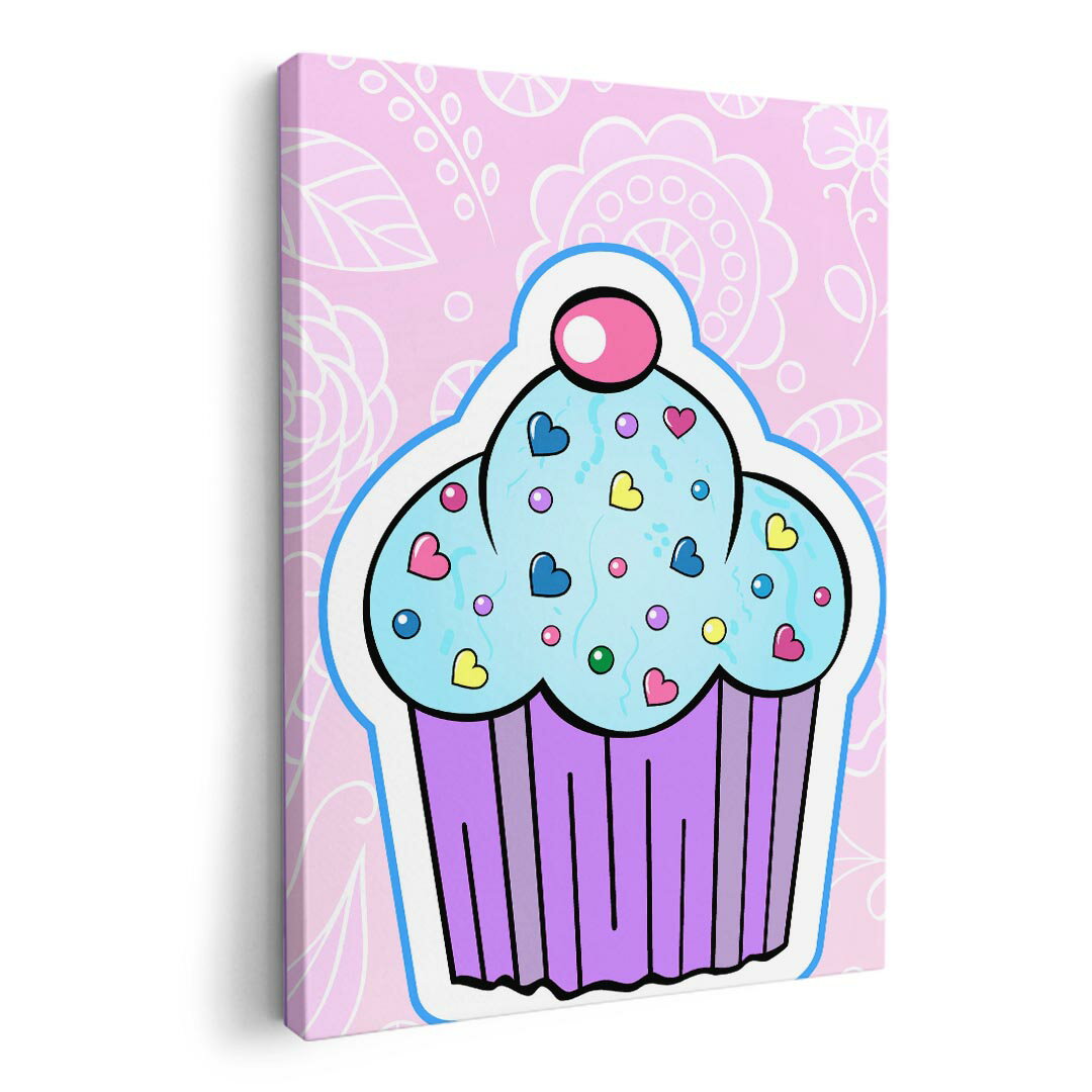 楽天kabeコレアートパネル 絵 絵画 飾り 選べるサイズ 420×297 mm A3 モダン 玄関 写真 フォト インテリア おしゃれ 007843 花　フラワー　お菓子　青　ブルー