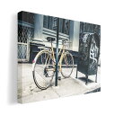 アートパネル 絵 絵画 飾り 選べるサイズ 420×297 mm A3 モダン 玄関 写真 フォト インテリア おしゃれ 010828 自転車 写真 黄色