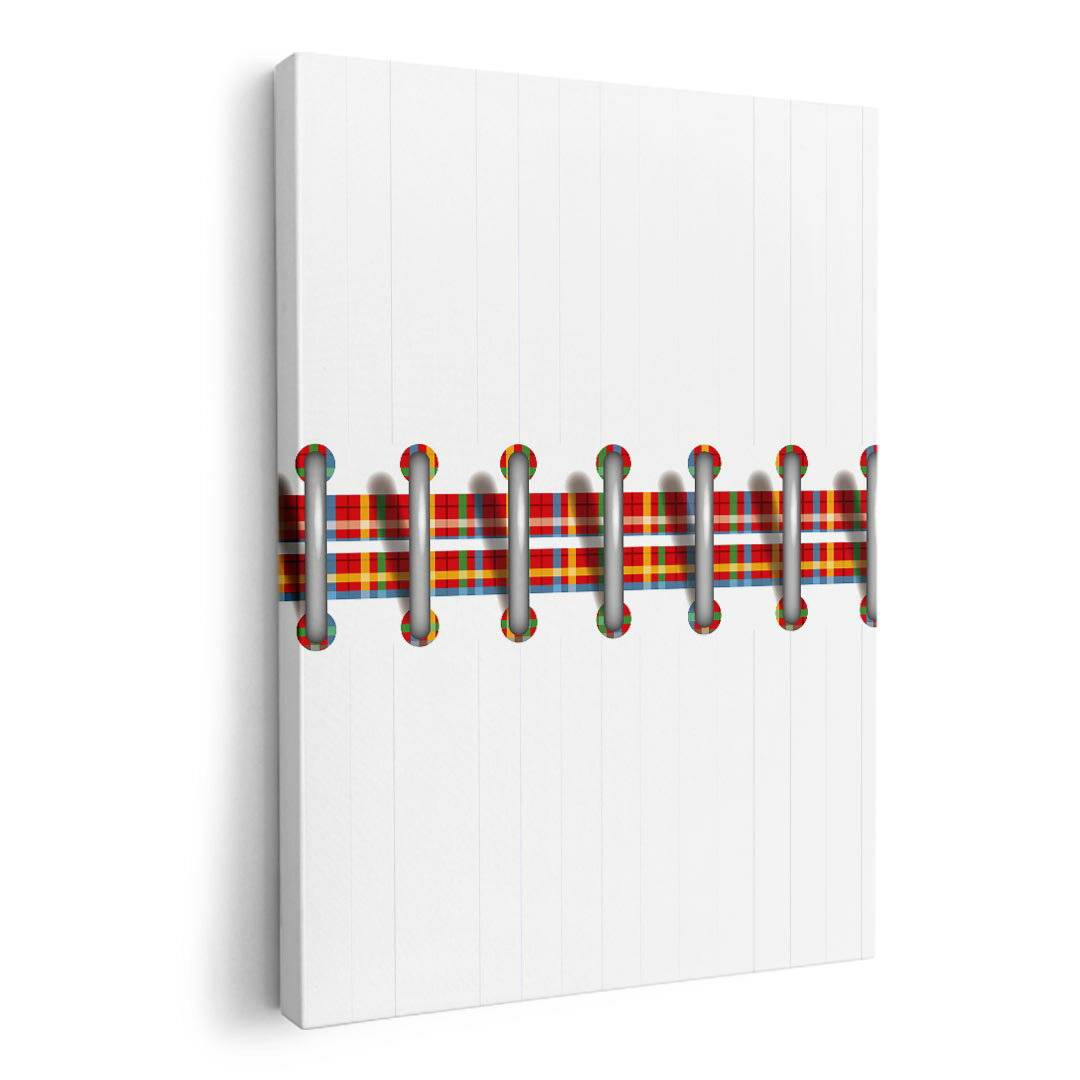 アートパネル 絵 絵画 飾り 選べるサイズ 420×297 mm A3 モダン 玄関 写真 フォト インテリア おしゃれ 010884 チェック　カラフル