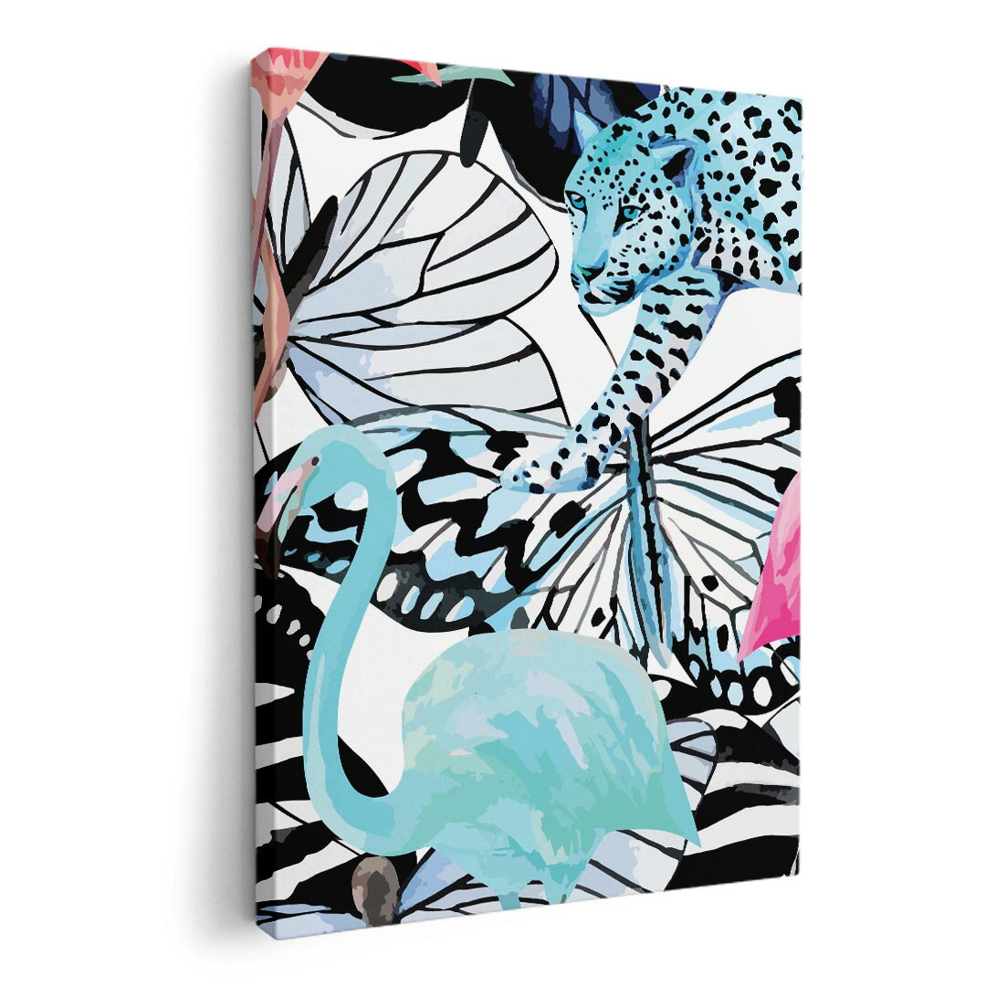 アートパネル 絵 絵画 飾り 選べるサイズ 420×297 mm A3 モダン 玄関 写真 フォト インテリア おしゃれ 011240 動物　アニマル　カラフル