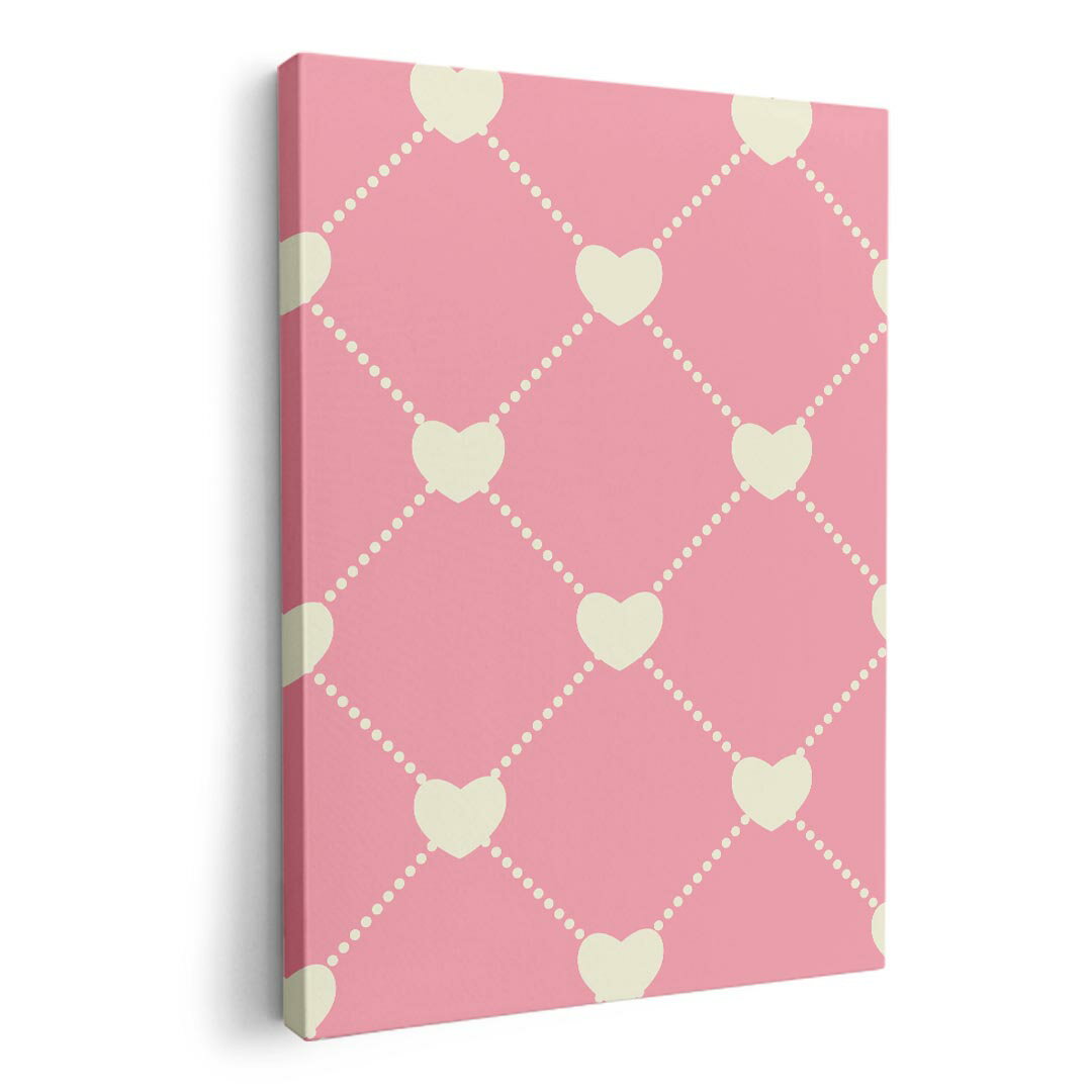 アートパネル 絵 絵画 飾り 選べるサイズ 420×297 mm A3 モダン 玄関 写真 フォト インテリア おしゃれ 011328 ハート　ピンク　白