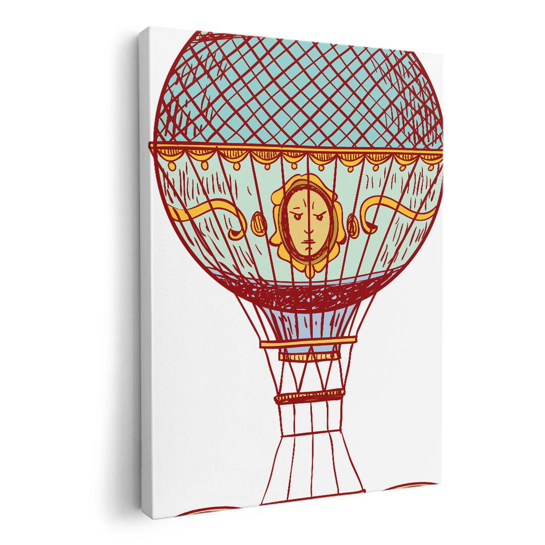 アートパネル 絵 絵画 飾り 選べるサイズ 420×297 mm A3 モダン 玄関 写真 フォト インテリア おしゃれ 011364 気球　乗り物