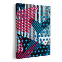 アートパネル 絵 絵画 飾り 選べるサイズ 420×297 mm A3 モダン 玄関 写真 フォト インテリア おしゃれ 012438 カラフル ドット ボーダー(3)