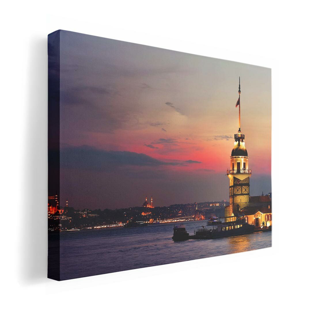 アートパネル 絵 絵画 飾り 選べるサイズ 420×297 mm A3 モダン 玄関 写真 フォト インテリア おしゃれ 014908 景色　夜景　建物