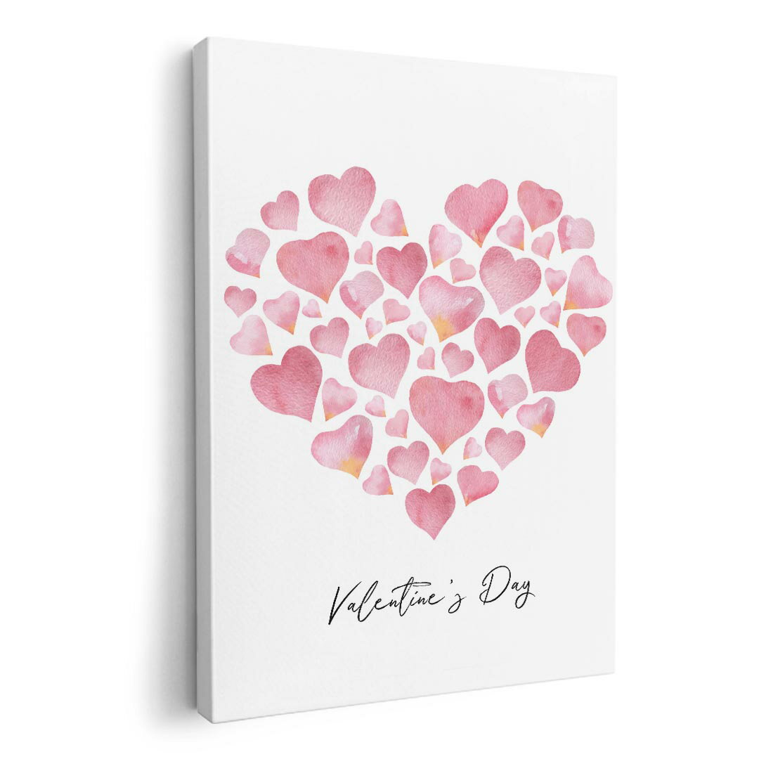 アートパネル 絵 絵画 飾り 選べるサイズ 420×297 mm A3 モダン 玄関 写真 フォト インテリア おしゃれ 015366 ハート ラブリー ピンク 英字