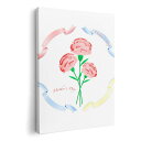 アートパネル 絵 絵画 飾り 選べるサイズ 420×297 mm A3 モダン 玄関 写真 フォト インテリア おしゃれ 015511 カーネーション バラ ピ...