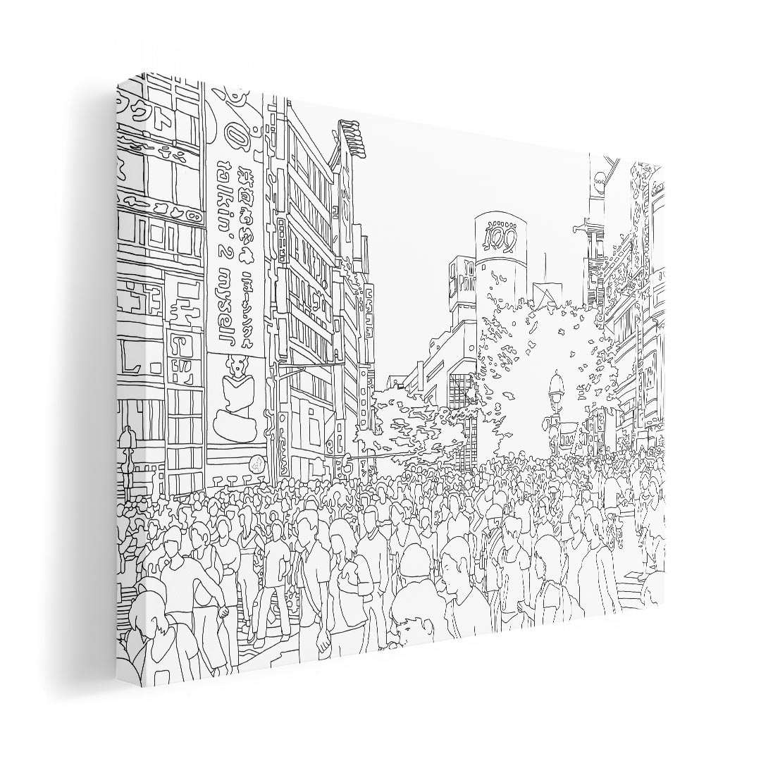 アートパネル 絵 絵画 飾り 選べるサイズ 420×297 mm A3 モダン 玄関 写真 フォト インテリア おしゃれ 016069 街並み　おしゃれ　白黒