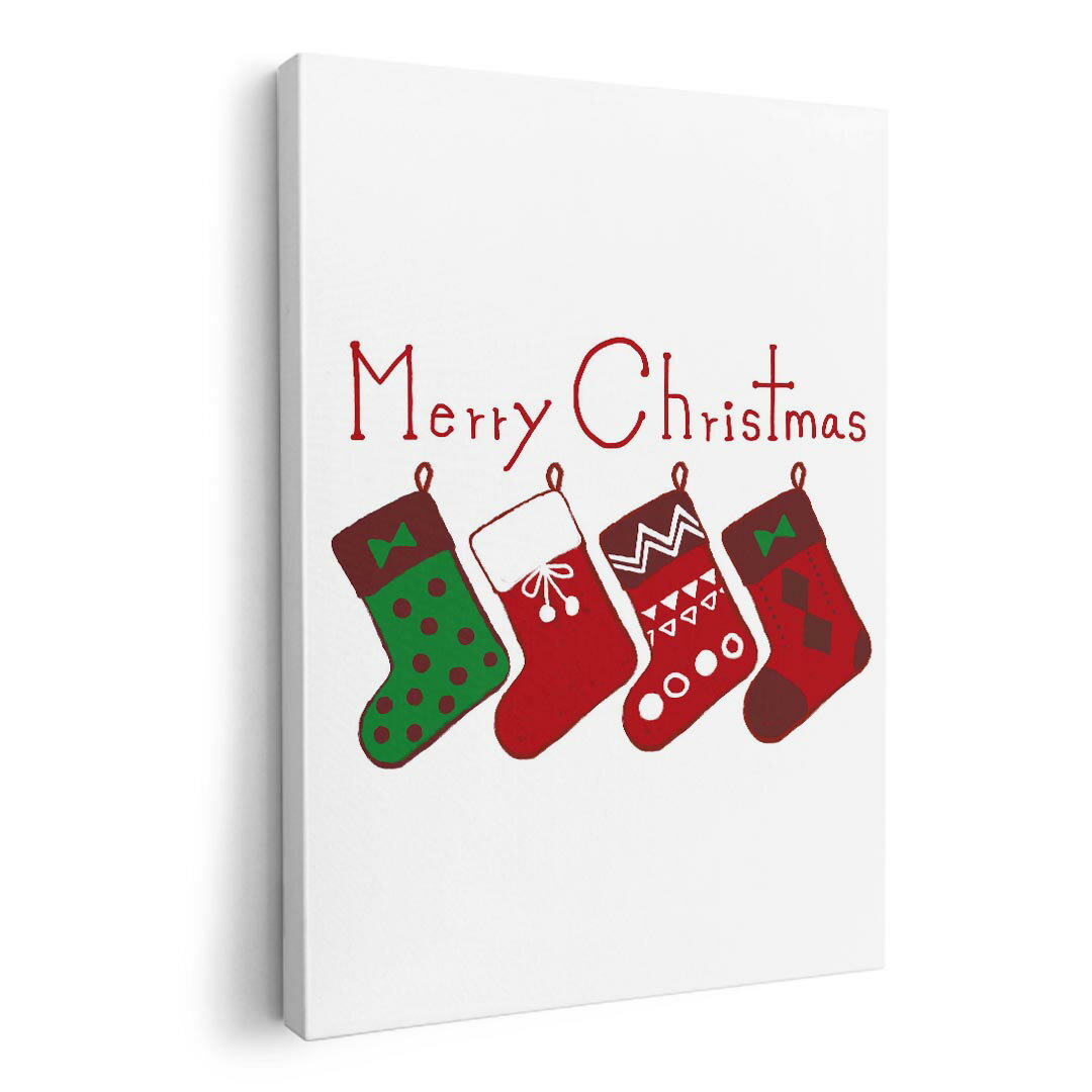 アートパネル 絵 絵画 飾り 選べるサイズ 420×297 mm A3 モダン 玄関 写真 フォト インテリア おしゃれ 017776 靴下　クリスマス　かわいい