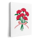 アートパネル 絵 絵画 飾り 選べるサイズ 420×297 mm A3 モダン 玄関 写真 フォト インテリア おしゃれ 017801 カーネーション 母の日