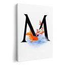 アートパネル 絵 絵画 飾り 選べるサイズ 420×297 mm A3 モダン 玄関 写真 フォト インテリア おしゃれ 019455 文字 m アルファベット(3)