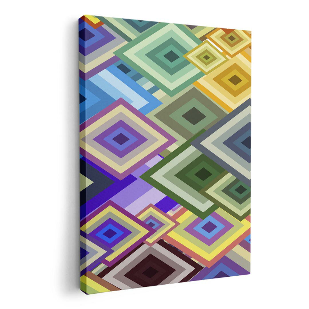 アートパネル 絵 絵画 飾り 選べるサイズ 210×297 mm A4 モダン 玄関 写真 フォト インテリア おしゃれ 000529 カラフル　四角