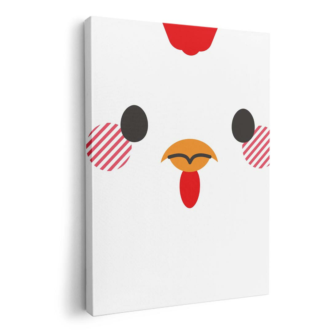 アートパネル 絵 絵画 飾り 選べるサイズ 210×297 mm A4 モダン 玄関 写真 フォト インテリア おしゃれ 005570 動物　イラスト　にわとり