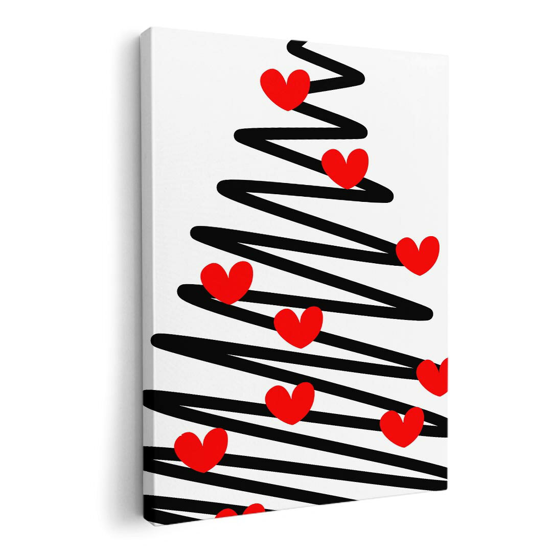 アートパネル 絵 絵画 飾り 選べるサイズ 210×297 mm A4 モダン 玄関 写真 フォト インテリア おしゃれ 005797 ハート　ツリー