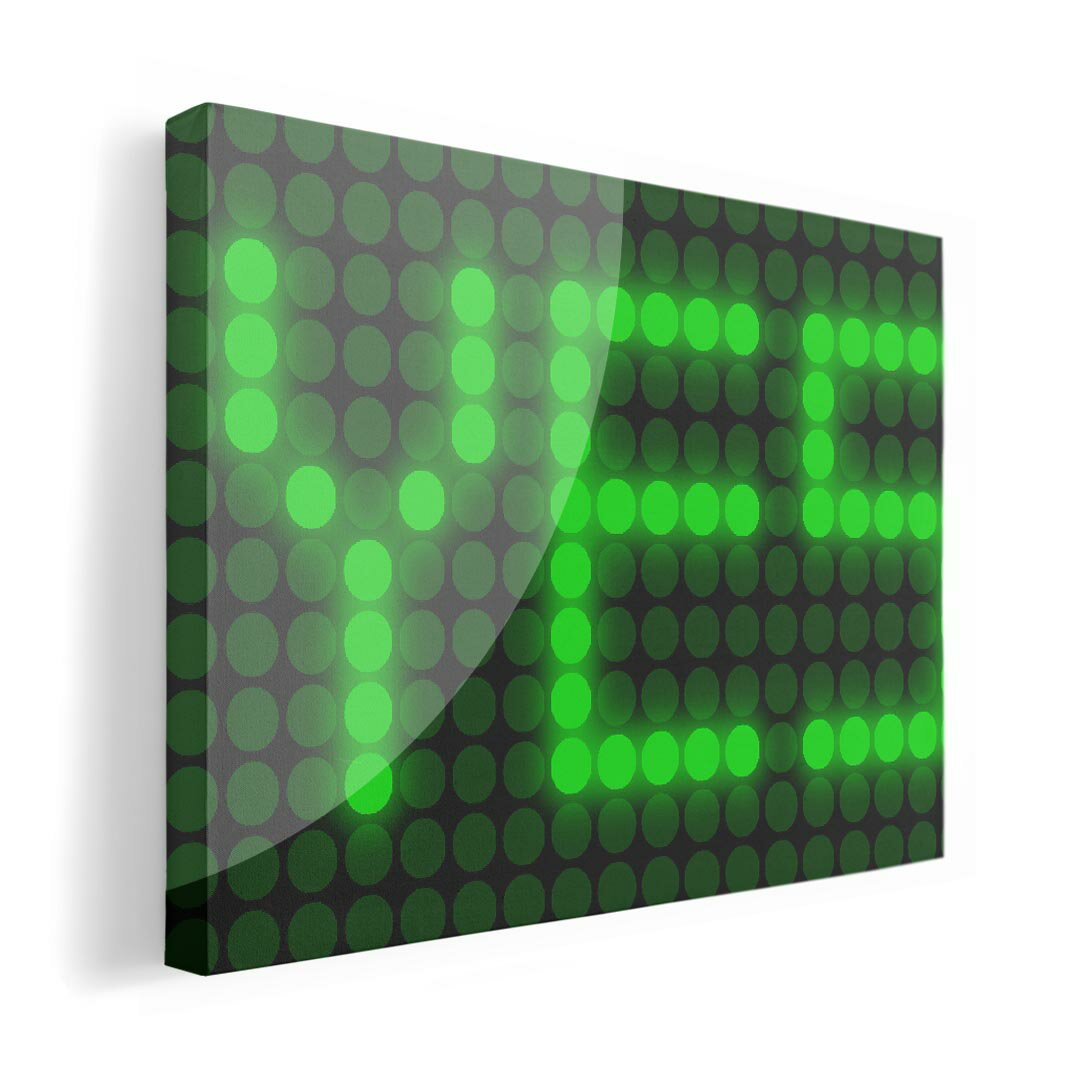 アートパネル 絵 絵画 飾り 選べるサイズ 210×297 mm A4 モダン 玄関 写真 フォト インテリア おしゃれ 006130 デジタル　英語　緑