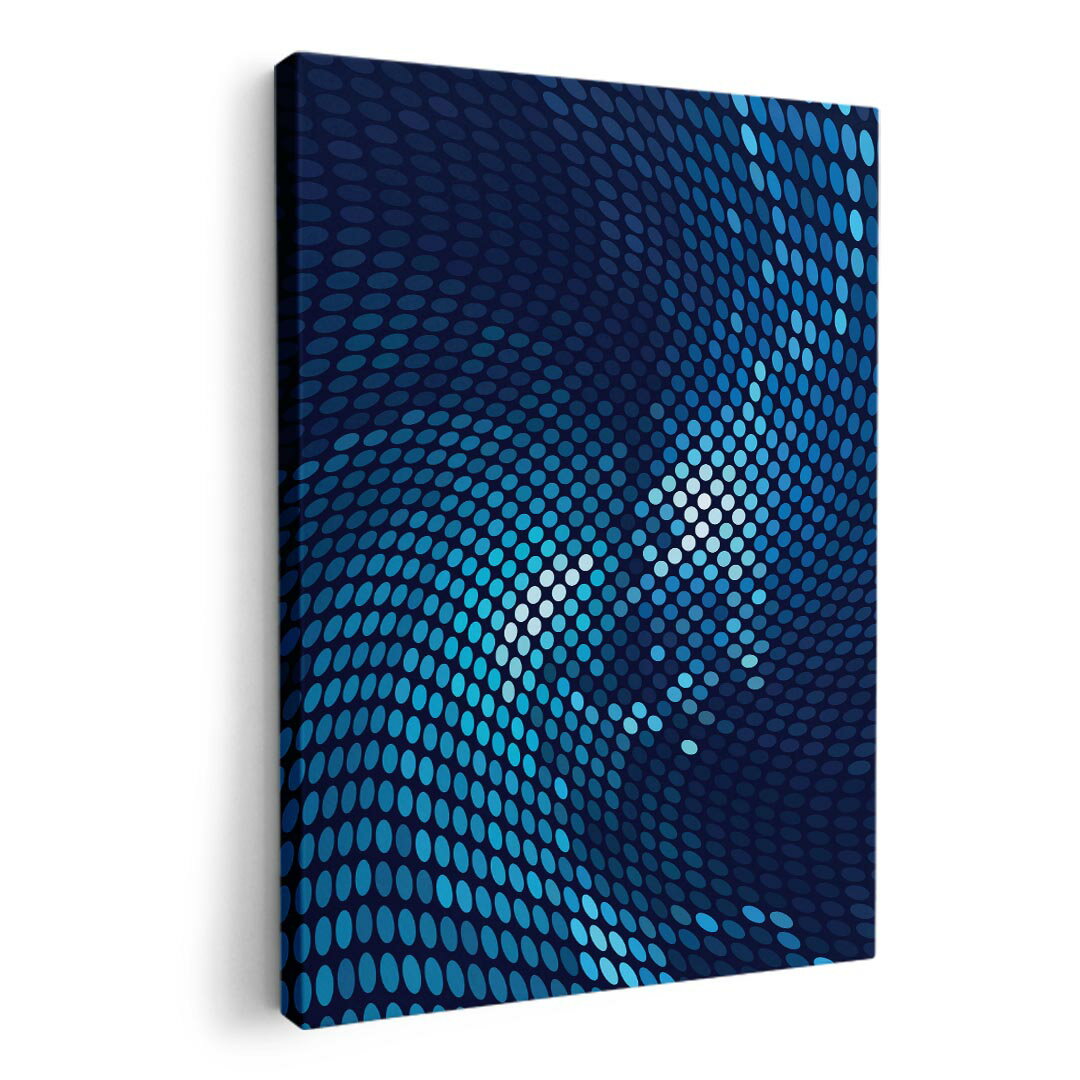 アートパネル 絵 絵画 飾り 選べるサイズ 210×297 mm A4 モダン 玄関 写真 フォト インテリア おしゃれ 006591 青　ブルー　模様