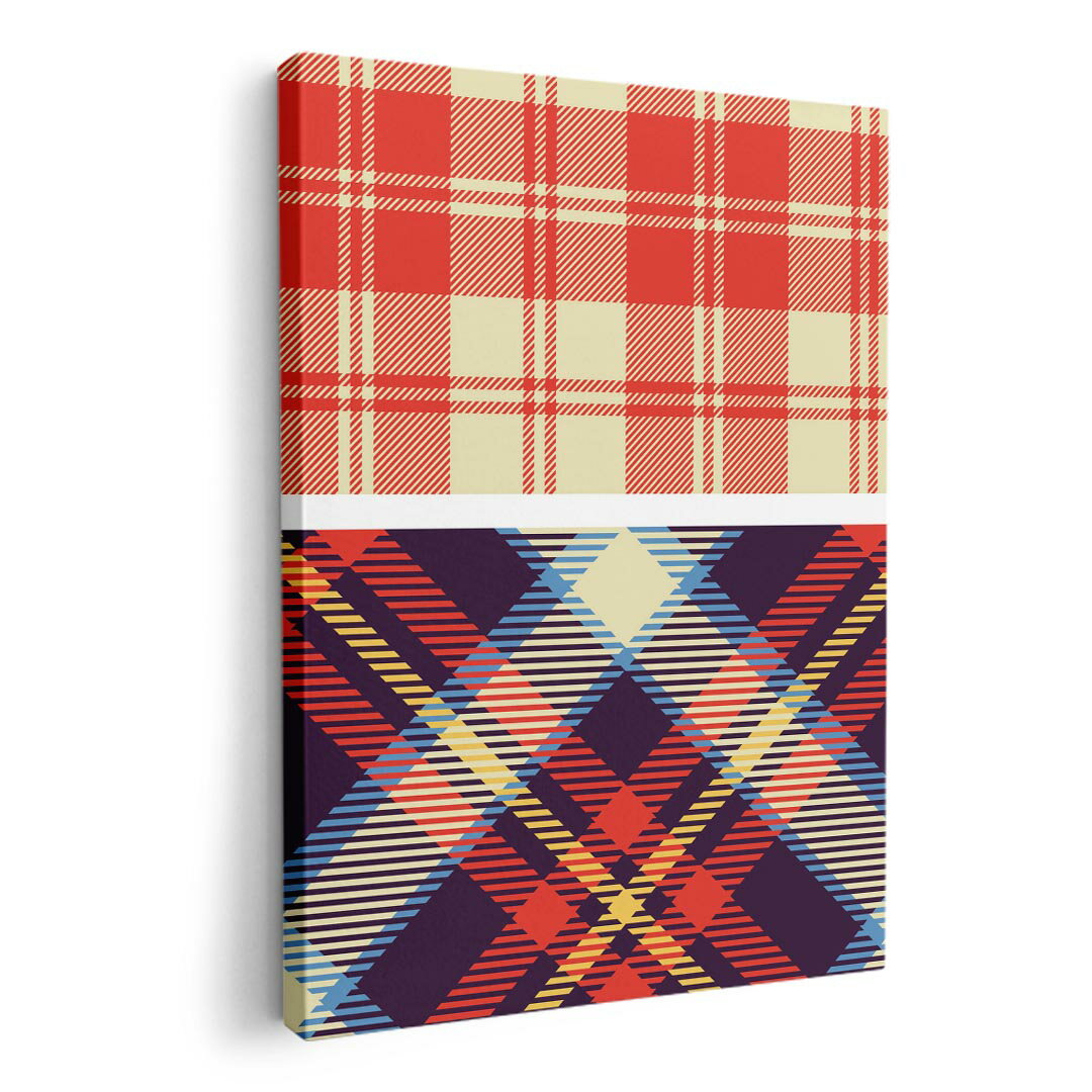 アートパネル 絵 絵画 飾り 選べるサイズ 210×297 mm A4 モダン 玄関 写真 フォト インテリア おしゃれ 007435 チェック　模様　カラフル