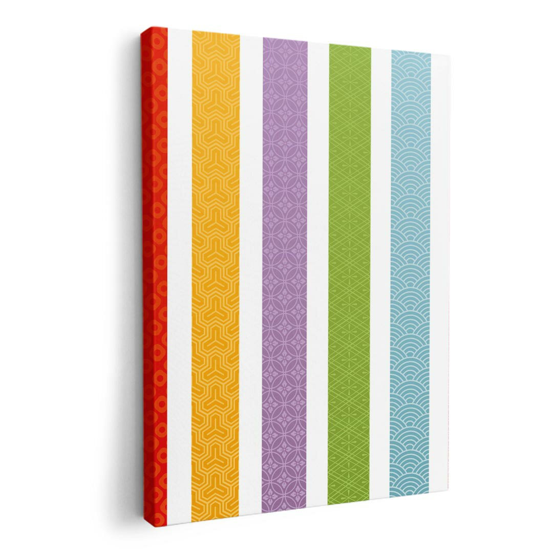 アートパネル 絵 絵画 飾り 選べるサイズ 210×297 mm A4 モダン 玄関 写真 フォト インテリア おしゃれ 008070 和風　和柄　カラフル　模様