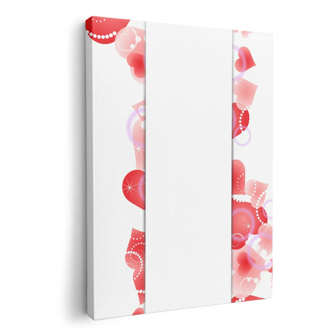 アートパネル 絵 絵画 飾り 選べるサイズ 210×297 mm A4 モダン 玄関 写真 フォト インテリア おしゃれ 009191 ハート　赤　ピンク