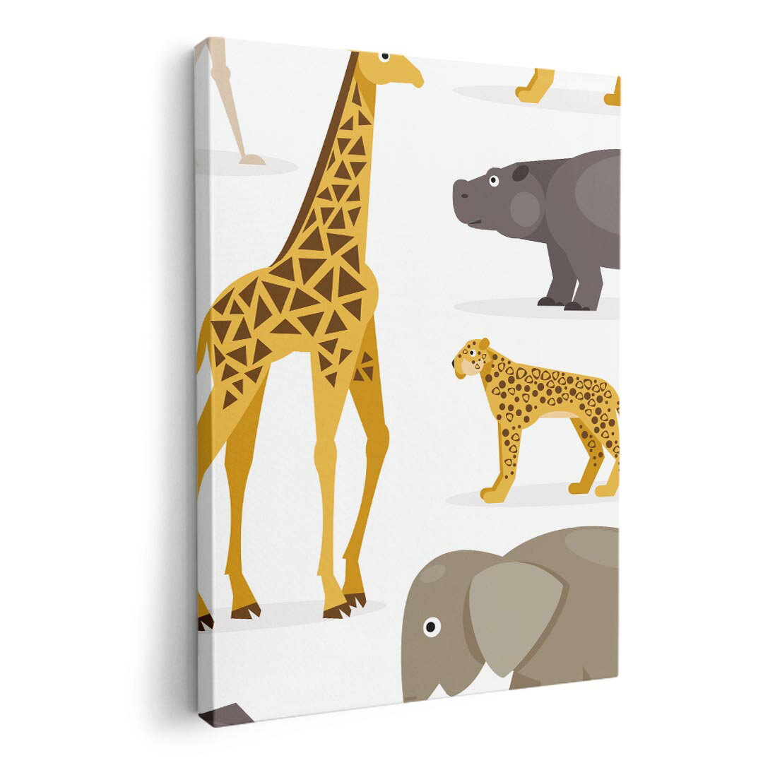 アートパネル 絵 絵画 飾り 選べるサイズ 210×297 mm A4 モダン 玄関 写真 フォト インテリア おしゃれ 009811 動物　サファリ　アニマル