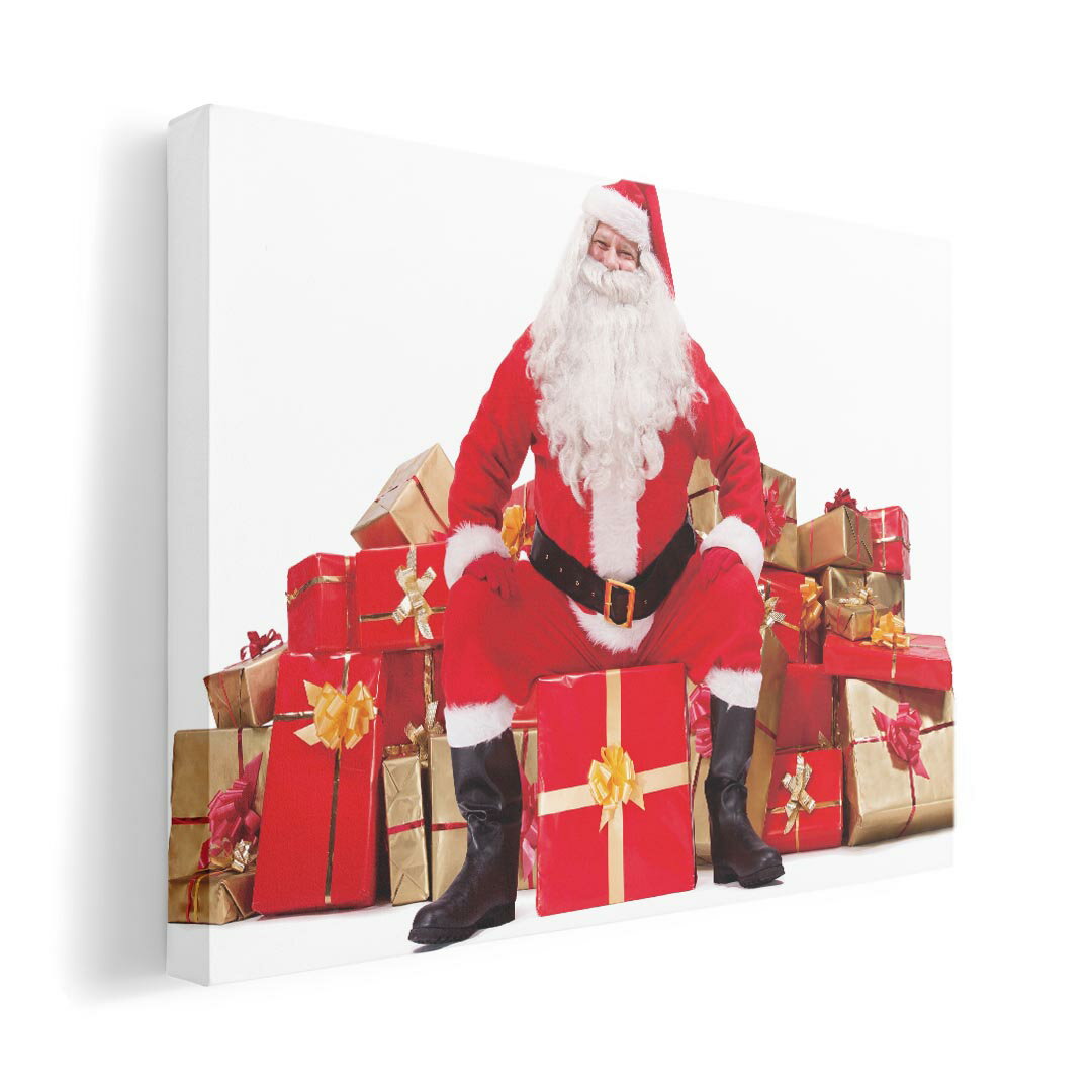 アートパネル 絵 絵画 飾り 選べるサイズ 210×297 mm A4 モダン 玄関 写真 フォト インテリア おしゃれ 009980 クリスマス　サンタ　写真