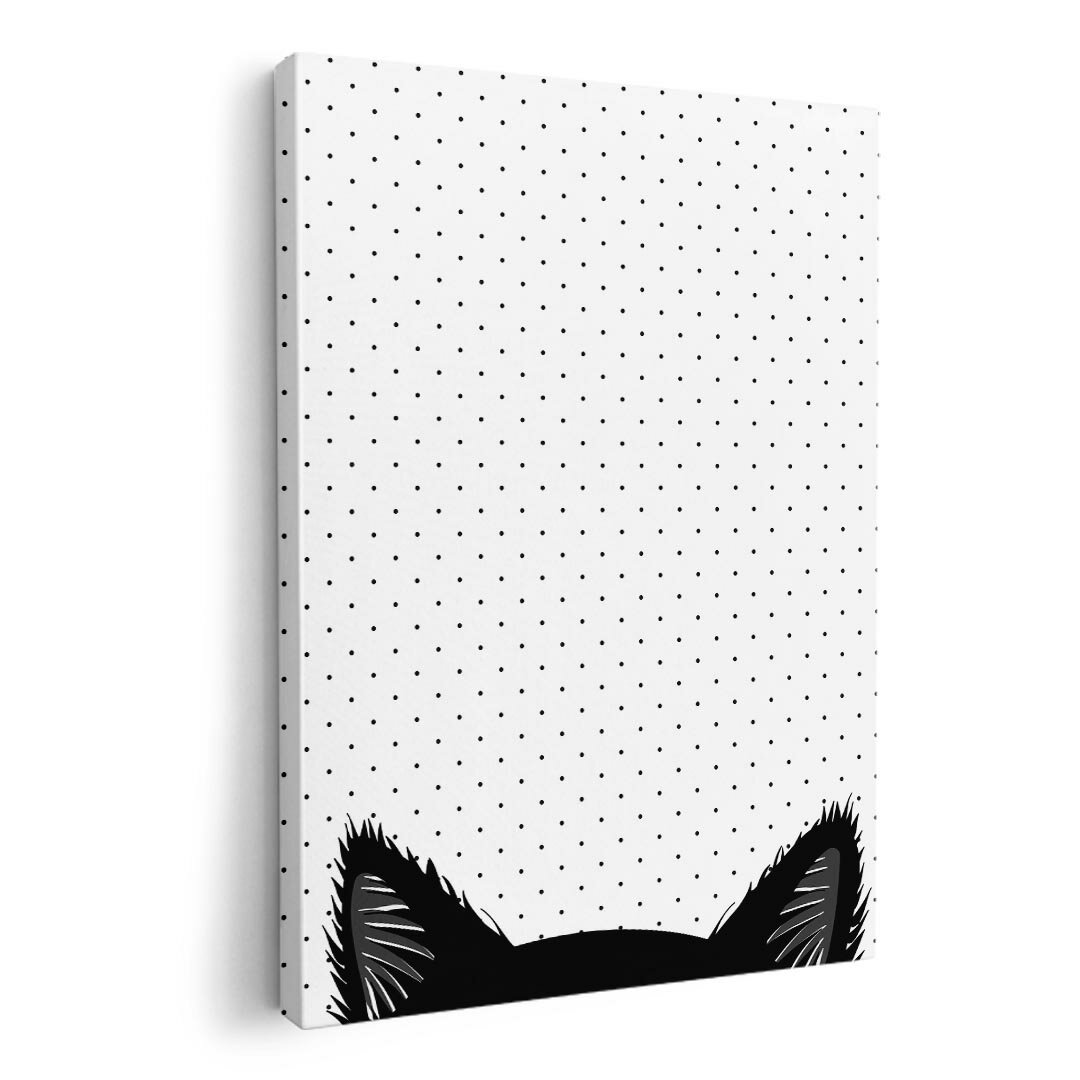 アートパネル 絵 絵画 飾り 選べるサイズ 210×297 mm A4 モダン 玄関 写真 フォト インテリア おしゃれ 010211 猫　黒　白