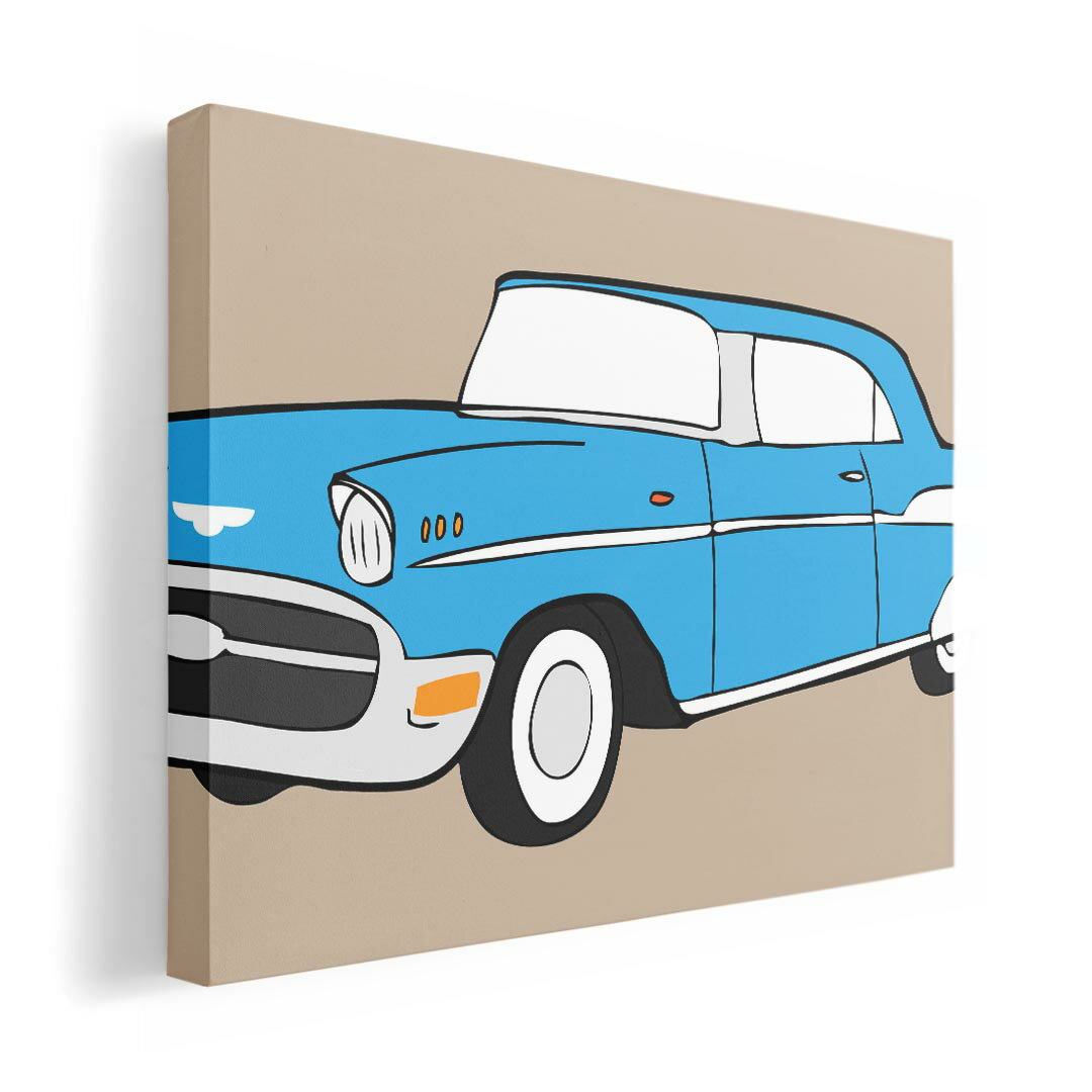 アートパネル 絵 絵画 飾り 選べるサイズ 210×297 mm A4 モダン 玄関 写真 フォト インテリア おしゃれ 011051 乗り物　車　レトロ