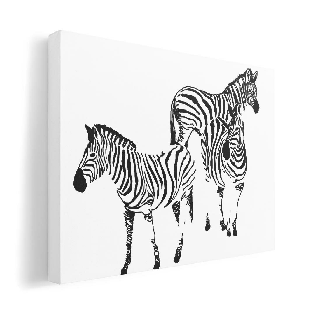 アートパネル 絵 絵画 飾り 選べるサイズ 210×297 mm A4 モダン 玄関 写真 フォト インテリア おしゃれ 011130 動物　シマウマ　シンプル