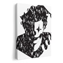 アートパネル 絵 絵画 飾り 選べるサイズ 210×297 mm A4 モダン 玄関 写真 フォト インテリア おしゃれ 011828 ピエロ 人物 白黒(3)