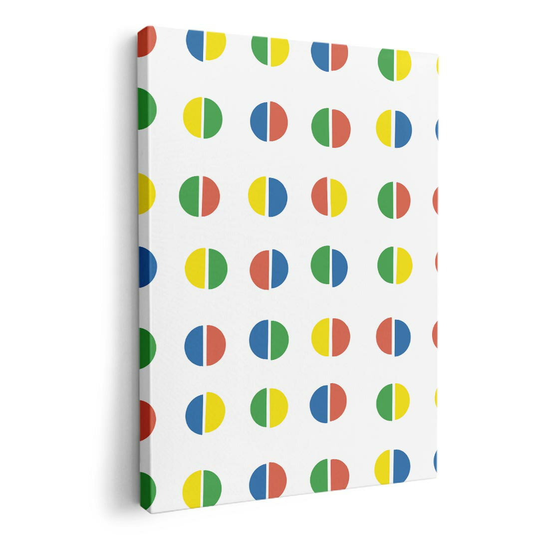 アートパネル 絵 絵画 飾り 選べるサイズ 210×297 mm A4 モダン 玄関 写真 フォト インテリア おしゃれ 012262 丸　ドット　カラフル