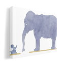 アートパネル 絵 絵画 飾り 選べるサイズ 210×297 mm A4 モダン 玄関 写真 フォト インテリア おしゃれ 012771 ぞう ねずみ 動物