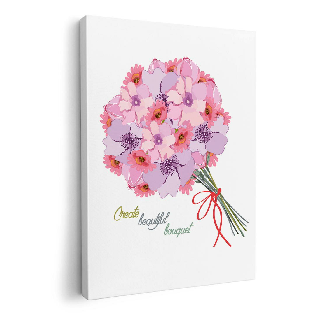 アートパネル 絵 絵画 飾り 選べるサイズ 210×297 mm A4 モダン 玄関 写真 フォト インテリア おしゃれ 012953 花　花束　英語