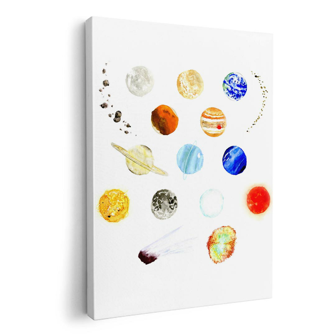 アートパネル 絵 絵画 飾り 選べるサイズ 210×297 mm A4 モダン 玄関 写真 フォト インテリア おしゃれ 015978 太陽系　宇宙　惑星
