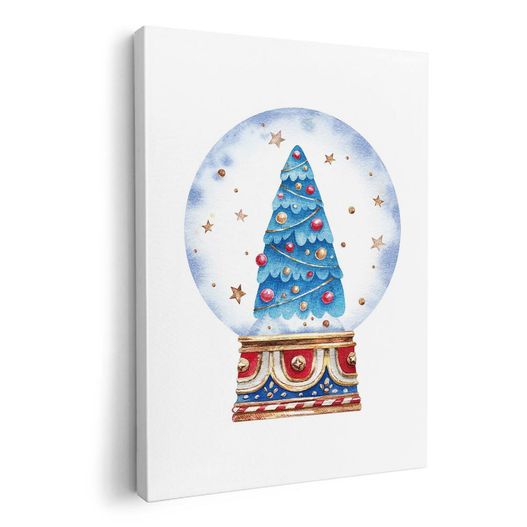 アートパネル 絵 絵画 飾り 選べるサイズ 210×297 mm A4 モダン 玄関 写真 フォト インテリア おしゃれ 017662 スノードーム　ツリー　星