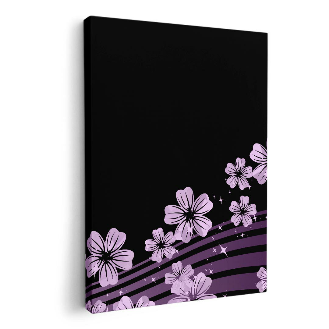 アートパネル 絵 絵画 飾り 選べるサイズ 210×148 mm A5 モダン 玄関 写真 フォト インテリア おしゃれ 000051 黒　和柄　桜