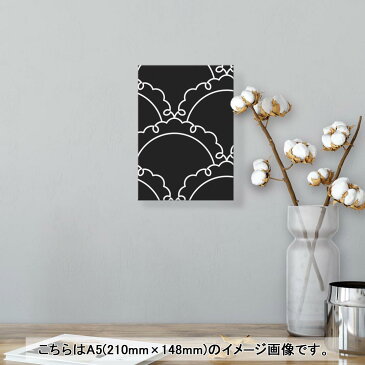 アートパネル 絵 絵画 飾り 選べるサイズ 210×148 mm A5 モダン 玄関 写真 フォト インテリア おしゃれ 004293 模様 黒 シンプル